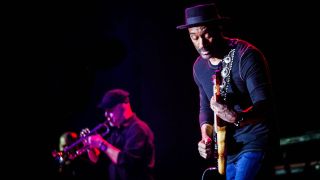 American Jazz composer and bassist Marcus Miller performs live at Alcatraz in Milan, Italy, on 27 March 2018.