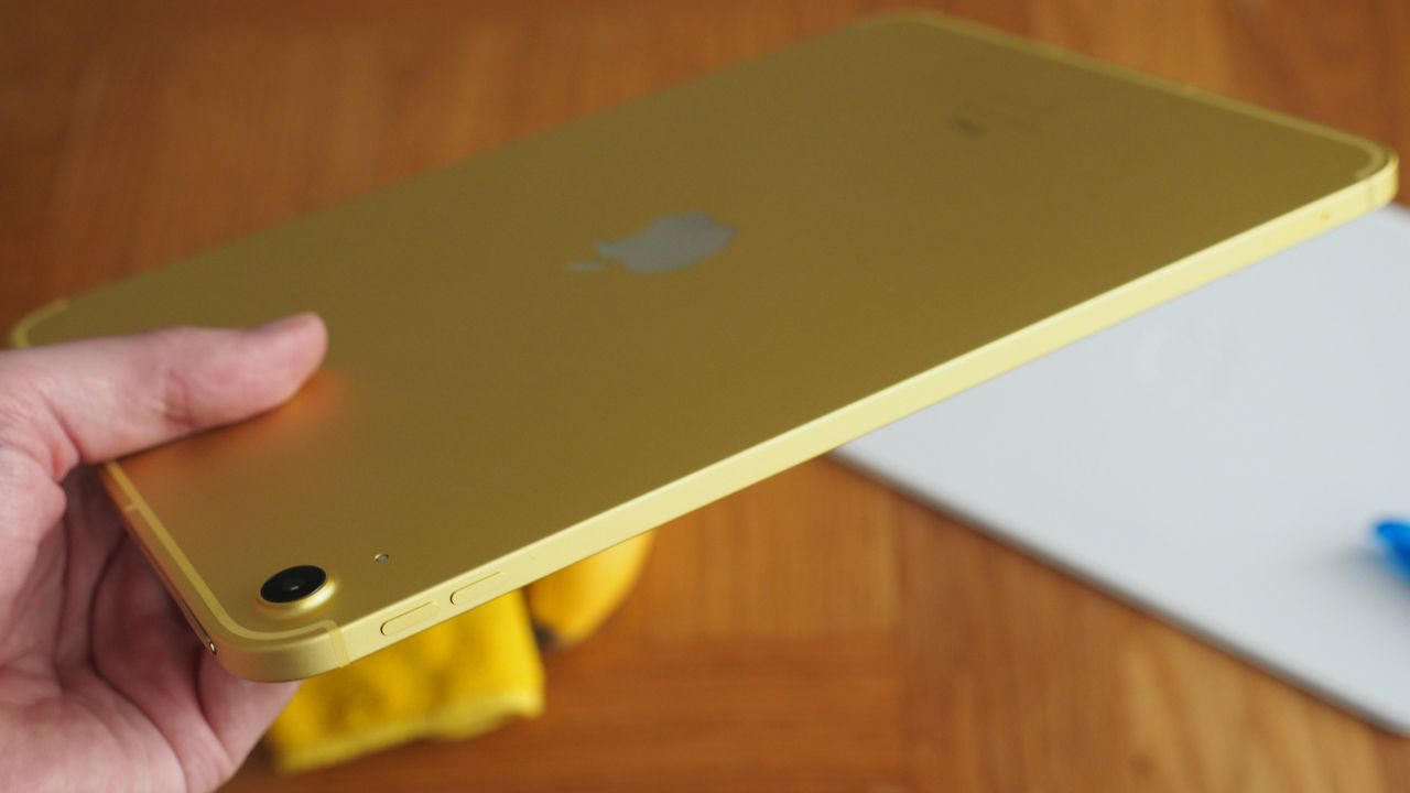 Apple iPad 10th Gen (2022) in yellow finish