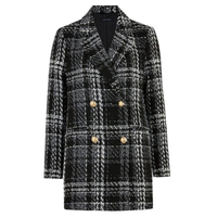 New Look Black Check Double Breasted Blazer: £45.99