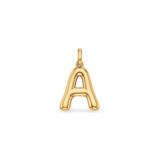 Molten Initial Pendant (gold)