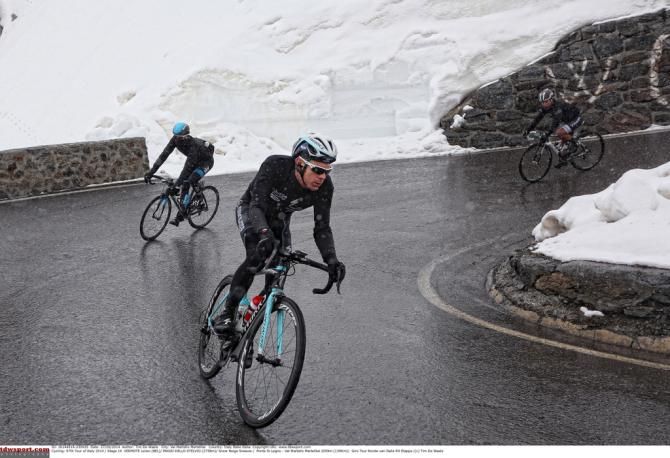 Julian Vermote (Omega Pharma-Quick Step) thinking warm thoughts