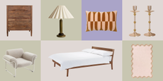 Product grid with mid-century modern bedroom pieces