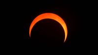 the next solar eclipse will be a partial solar eclipse which makes the sun look like a crescent shape.