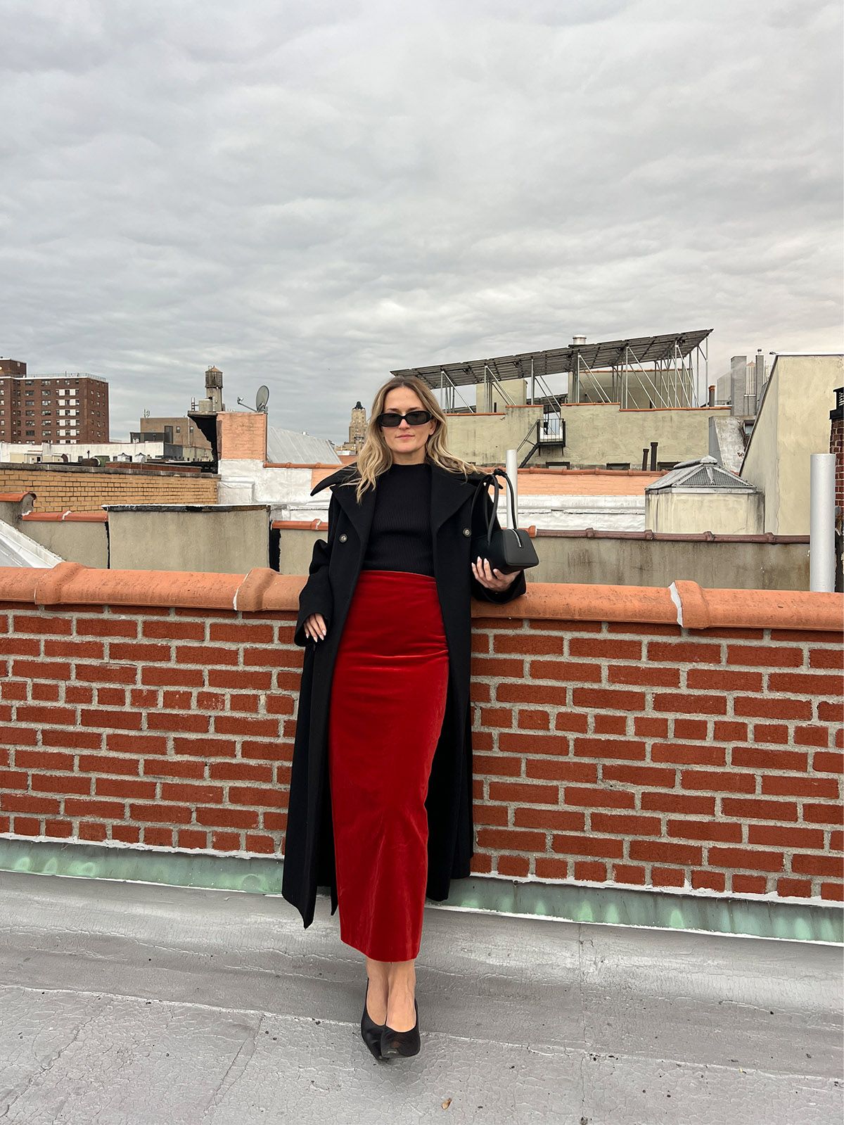 Fashion Velvet Irregular Hip Skirt Layered Pants