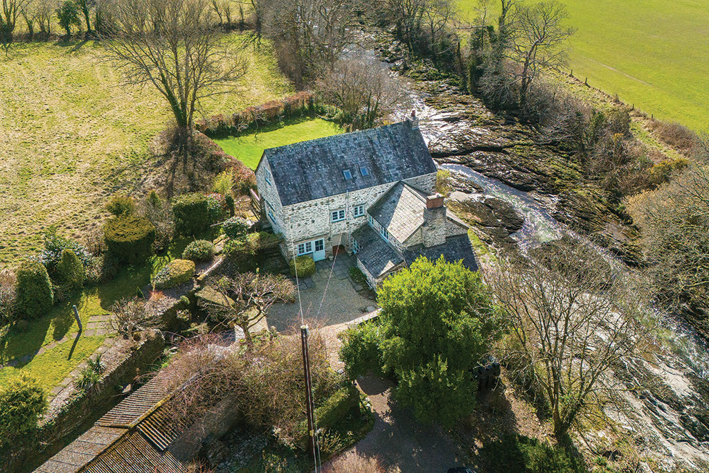 Riverside property for sale: Brook Mill, Tavistock, Devon.