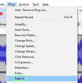 Adding Effects to Audio in Audacity