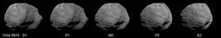 Phobos Five Channels on Mars Express' High Resolution Stereo Camera