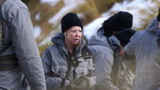 Tara Reid in the cold wilderness in Special Forces: World's Toughest Test season 2