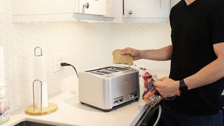 Breville Smart Toaster BTA840XL being tested in writer's home