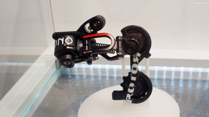 The Rotor Uno rear derailleur certainly doesn't look very much like anything else currently on the market