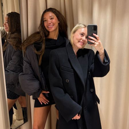Imani and Florrie wears the H&M WARDROBE.NYC Collab