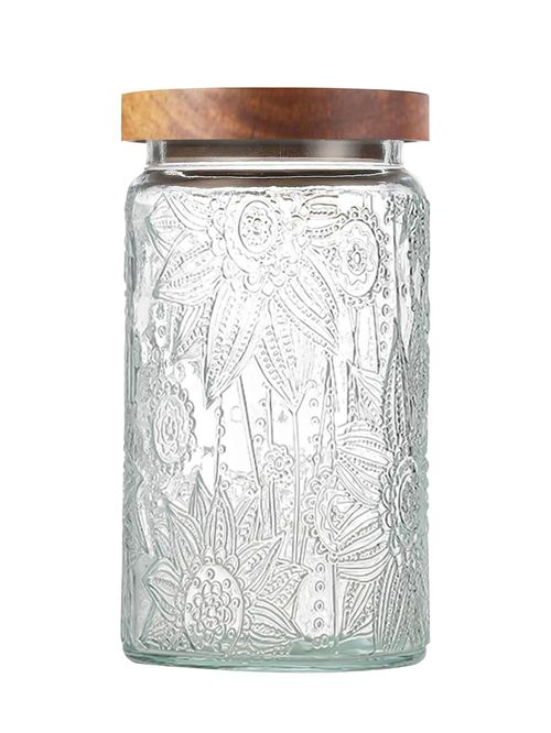 Vintage Glass Jar With Lid