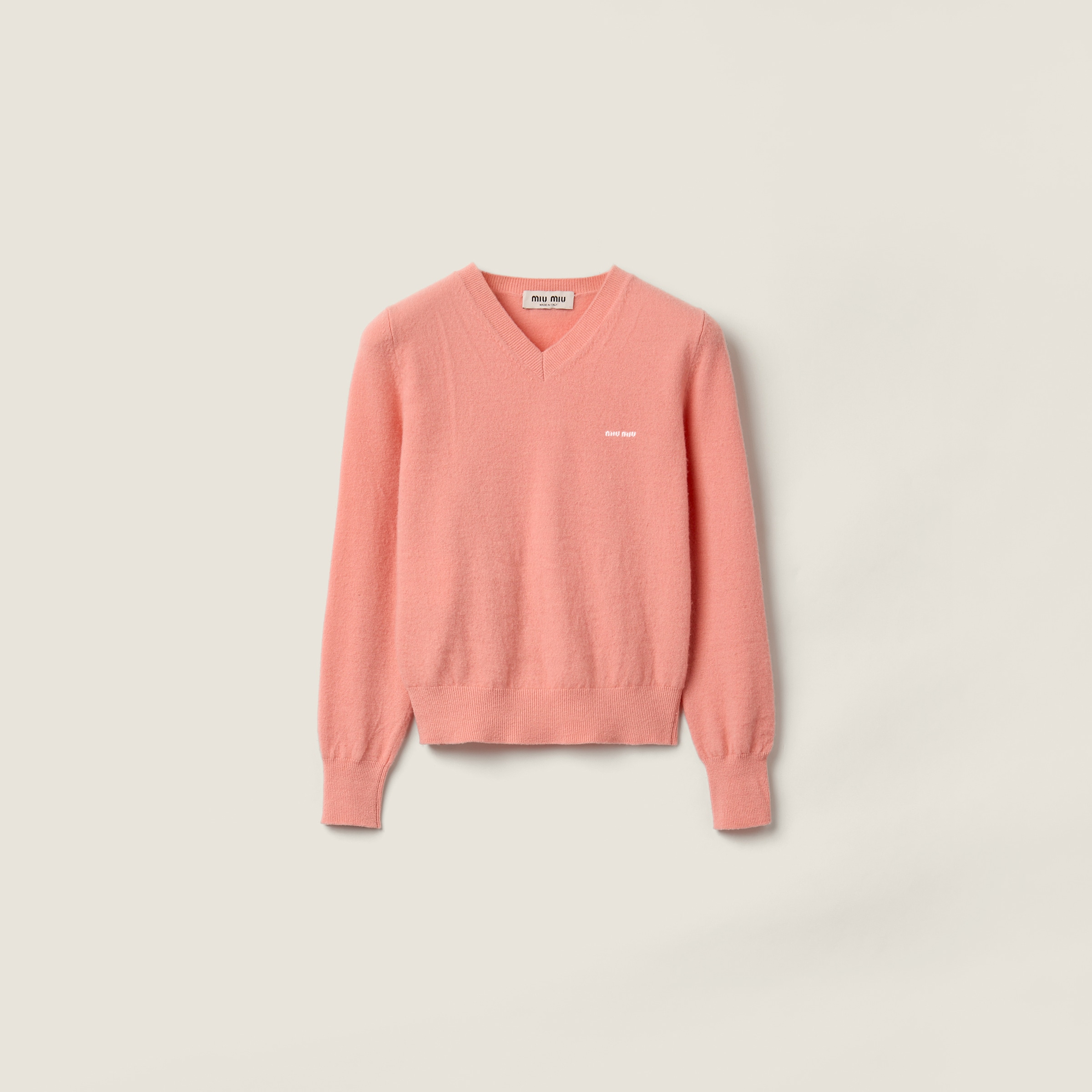 V-Neck Wool Cardigan
