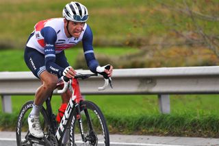 DE PANNE BELGIUM OCTOBER 21 Jasper Stuyven of Belgium and Team Trek Segafredo during the 44th Driedaagse Brugge De Panne 2020 Men Classic a 2026km race from Brugge to De Panne AG3daagse on October 21 2020 in De Panne Belgium Photo by Luc ClaessenGetty Images