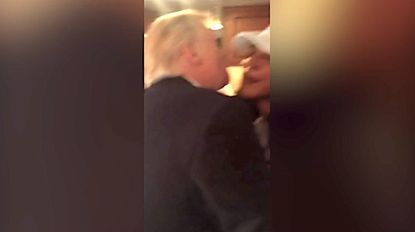 Video of Trump kissing campaign volunteer