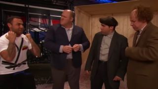 Santino Marella and the Three Stooges on Monday Night Raw