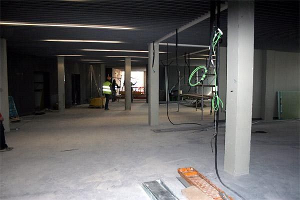 The building was quite 'raw' on February 16th, but will be vastly different now