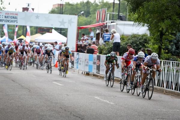 A break tries getting going in the elite mens fiel