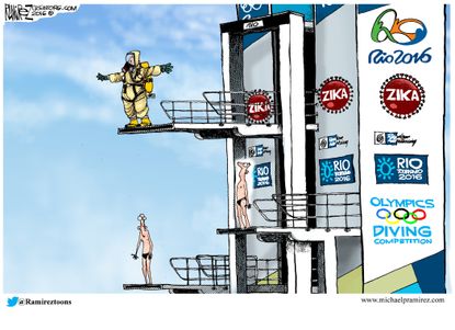 Editorial cartoon U.S. Rio Olympic divers