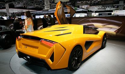 Yellow super car