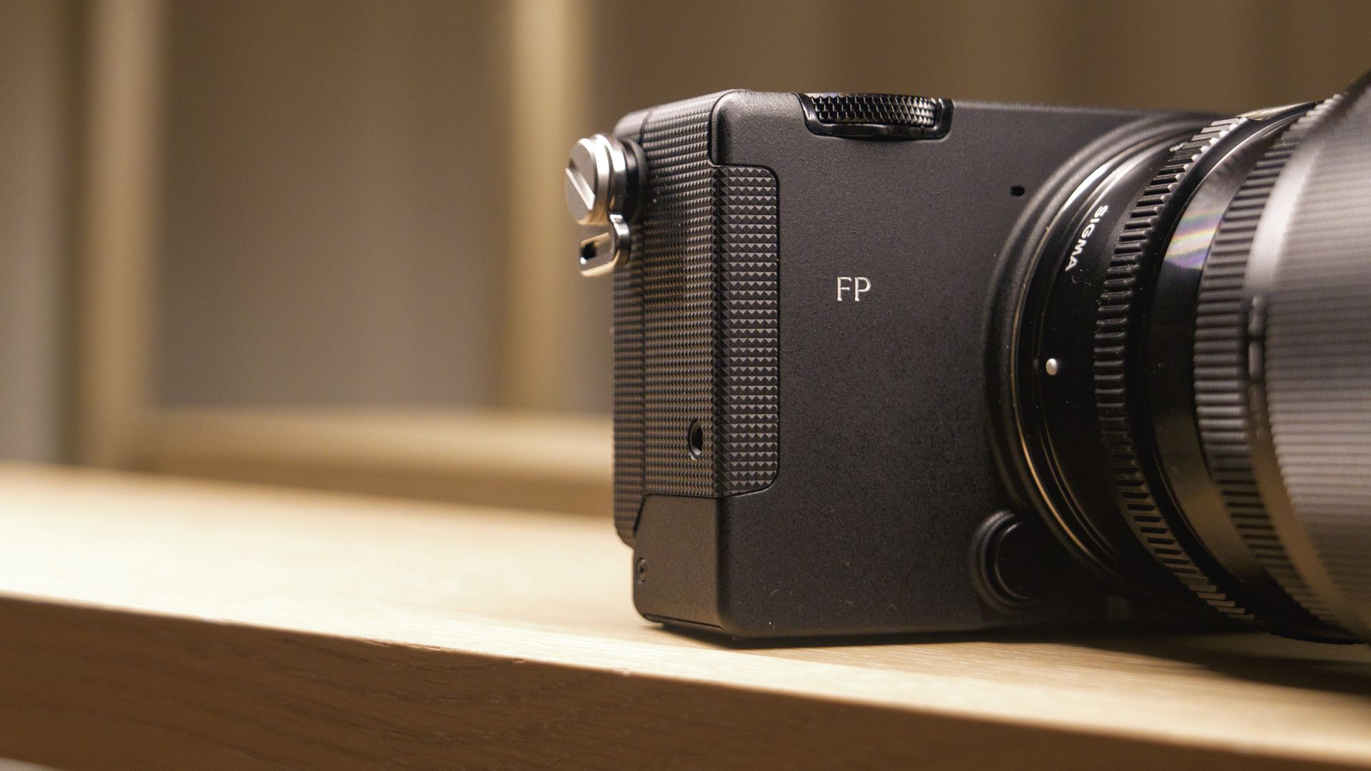 Close up of the Sigma FP2 mirrorless camera's grip