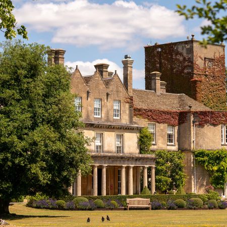 The exterior of the Lucknam Park estate