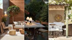 Three outdoor spaces