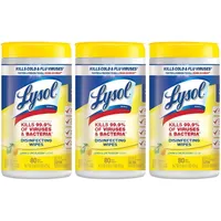 48. Lysol disinfectant wipes (pack of 3): $9.47 at Amazon