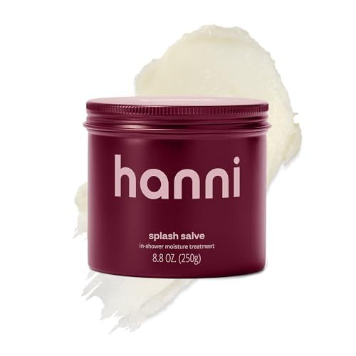 Hanni Splash Salve Body Mask, In-Shower Moisturizer With Coconut, Jojoba, Shea Butter & Glycerin, Deep Conditioning for All Skin Types, 250 Ml / 8.8 Oz