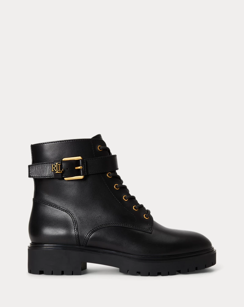 Allyson Calfskin Logo Keeper Bootie