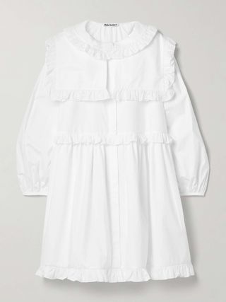 Lizzie Ruffled Cotton Mini Dress