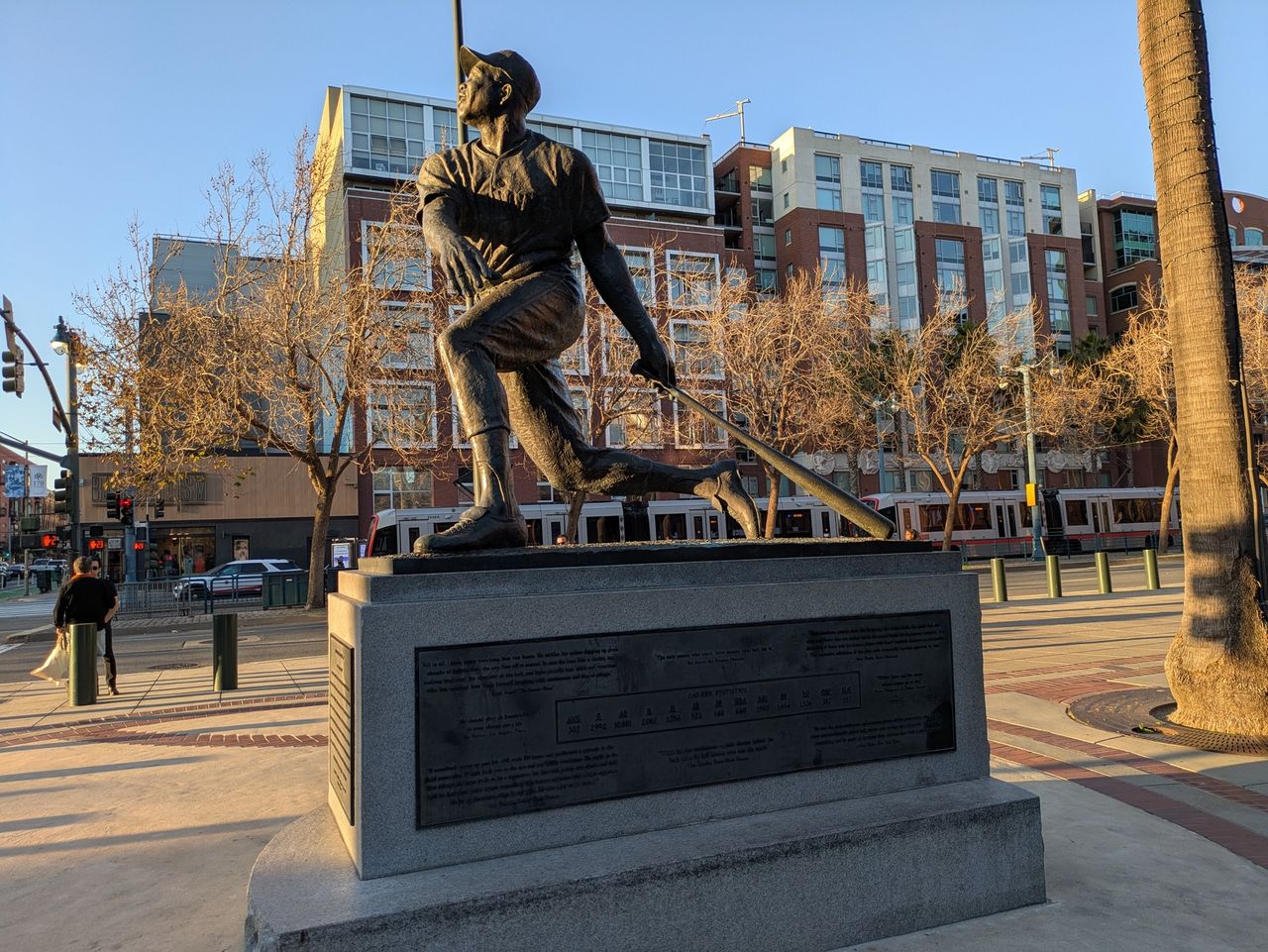 Willie Mays statue shot with Pixel 8a