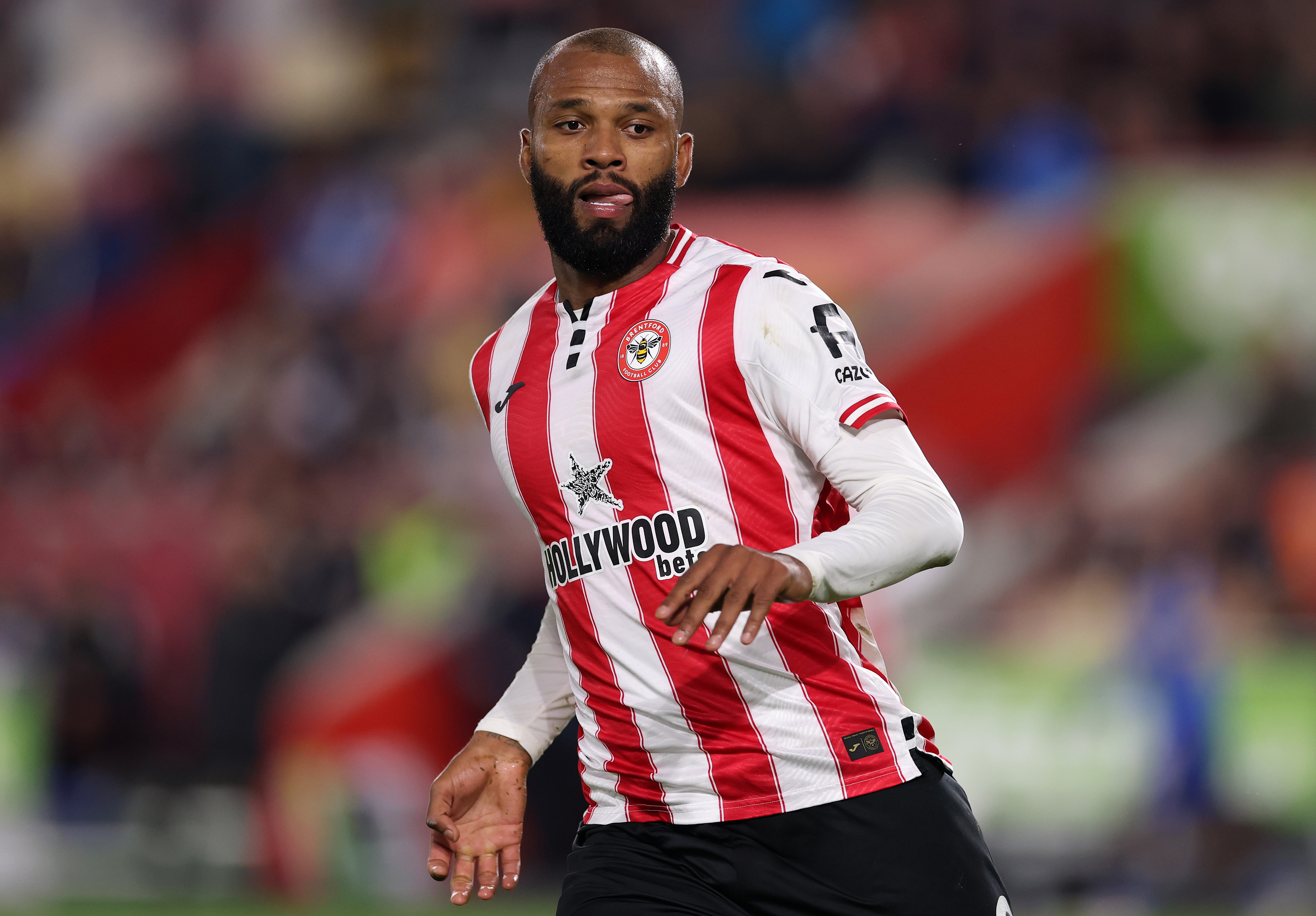 BRENTFORD, ENGLAND - DECEMBER 14: Igor Thiago of Brentford reacts during the Premier League match between Brentford and Leeds United at Gtech Community Stadium on December 14, 2025 in Brentford, England. (Photo by Ryan Pierse/Getty Images)