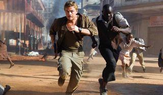 Blood Diamond Leonardo DiCaprio and Djimon Hounsou running