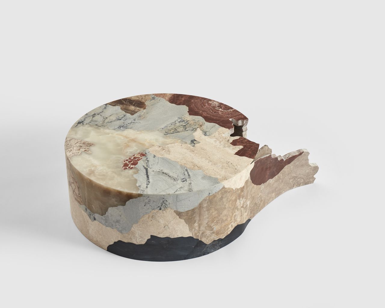 colourful stone table
