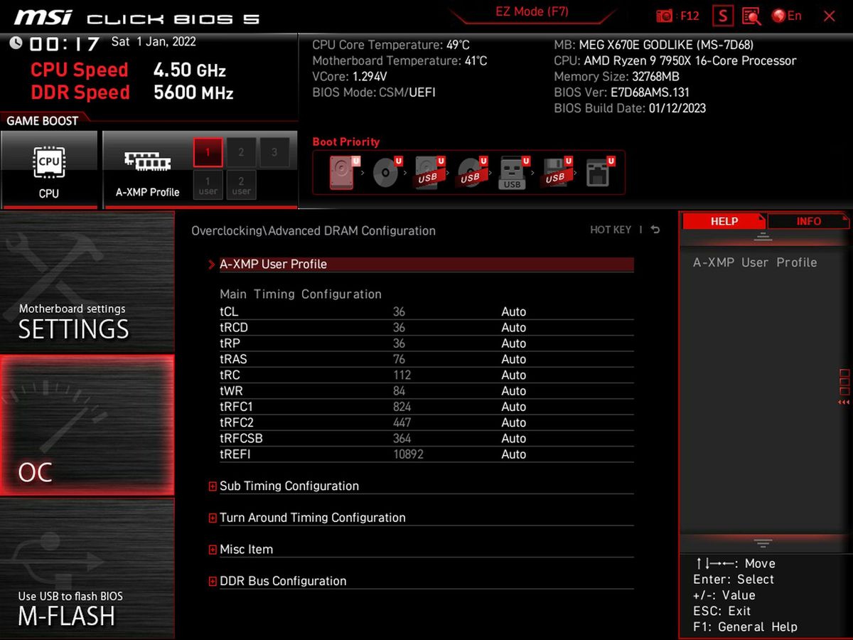 MSI X670E Godlike