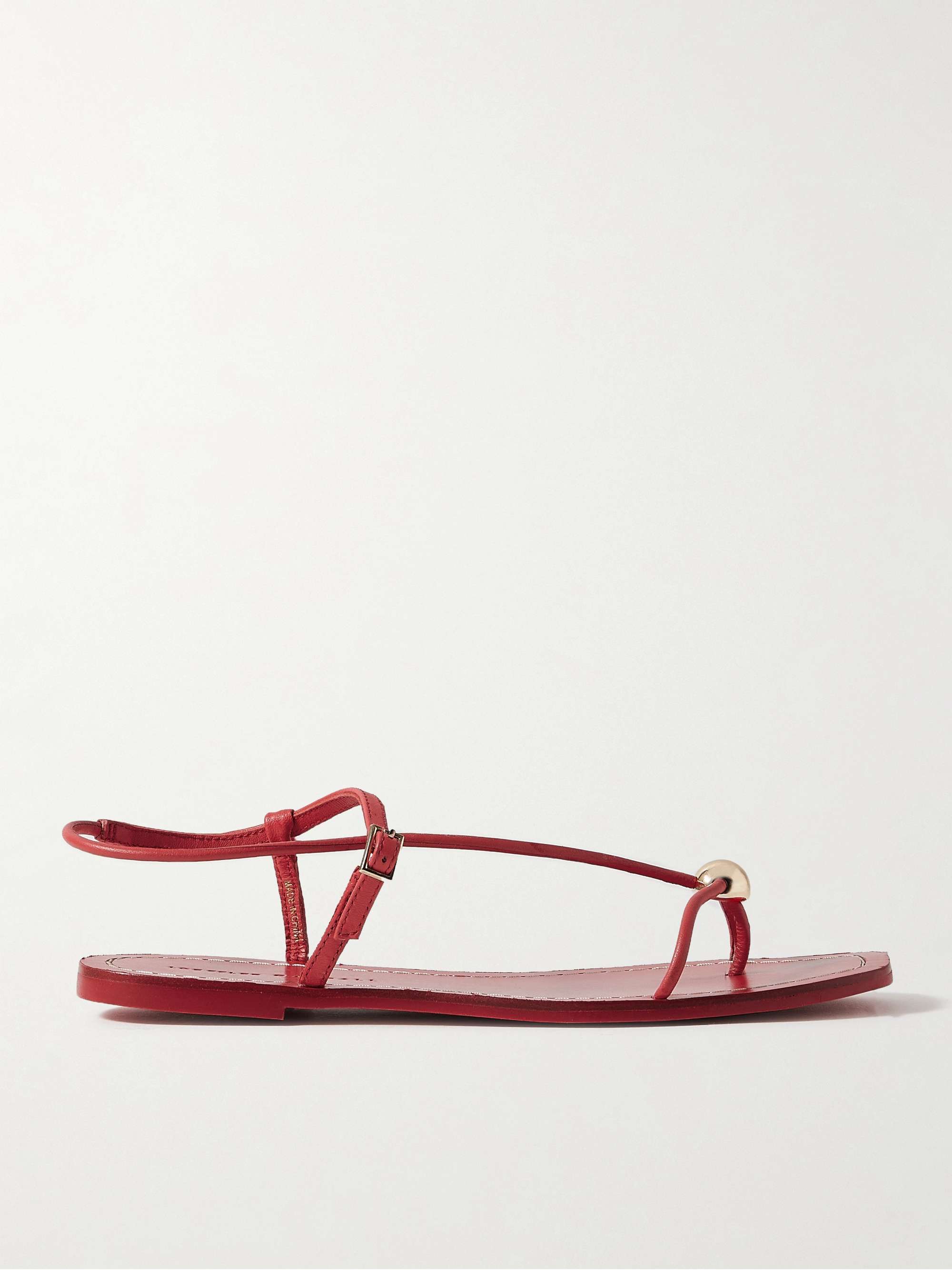 Lara Embellished Leather Sandals