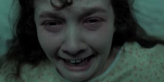 Young girl screaming in an asylum in Slender Man
