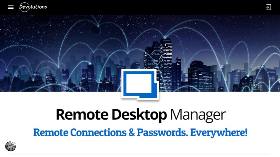 Website screenshot for Remote Desktop Manager