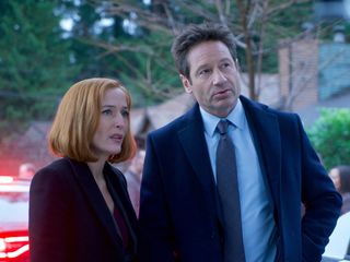 THE X-FILES: Gillian Anderson and David Duchovny in the "Familiar" episode of THE X-FILES airing Wednesday, March 7 (8:00-9:00 PM ET/PT) on FOX. (Photo by FOX Image Collection via Getty Images)