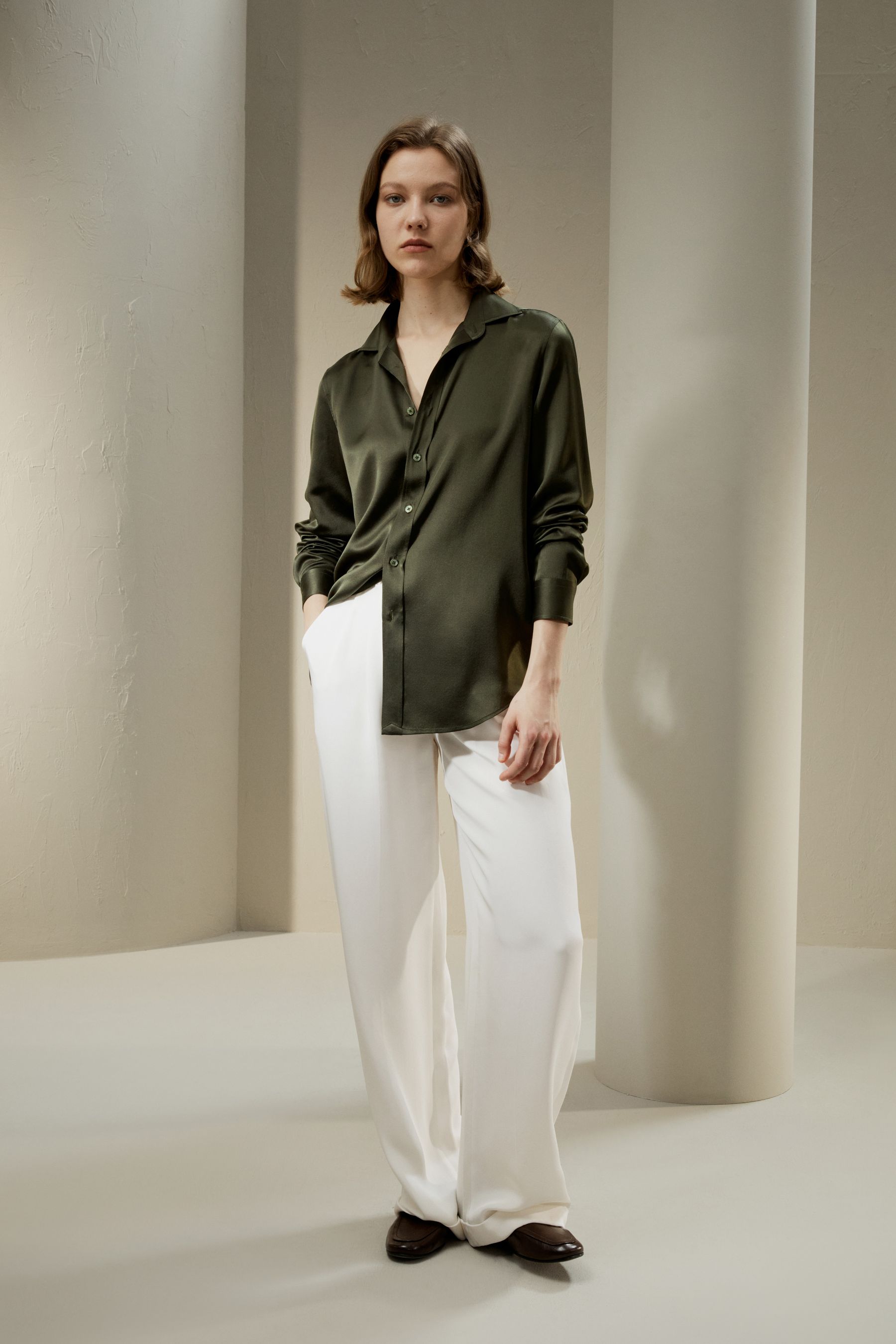 Lily Silk, Tailored Silk Shirt