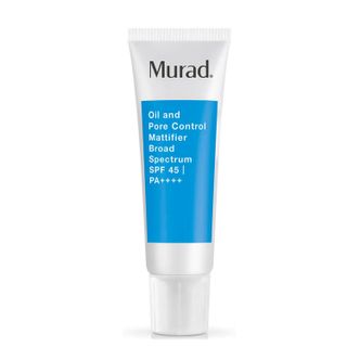 Product shot of Murad Oil and Pore Control Mattifier SPF45+, one of the best sunscreens for oily skin