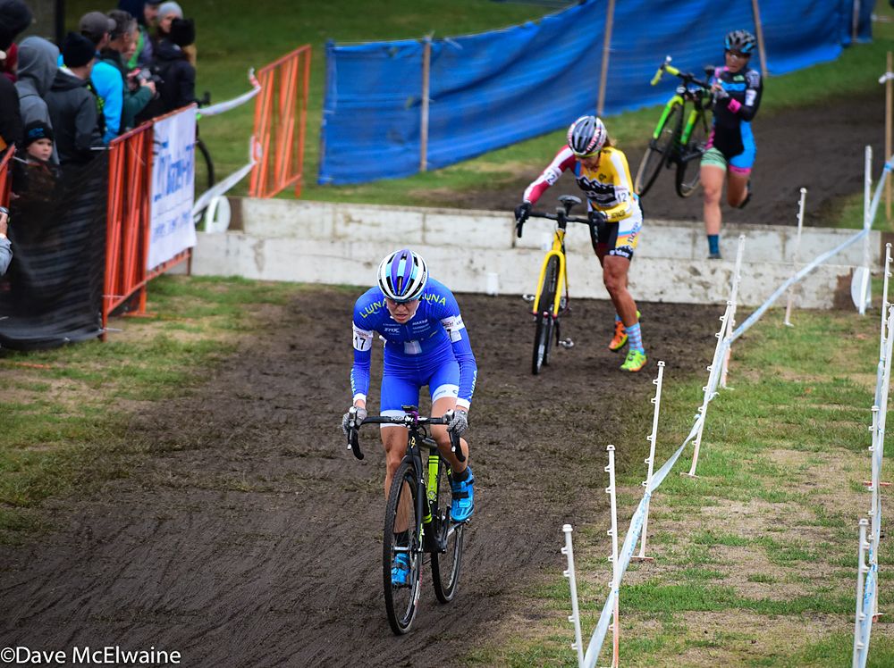 Maghalie Rochette (Luna Pro Team) on her way to a top ten finish