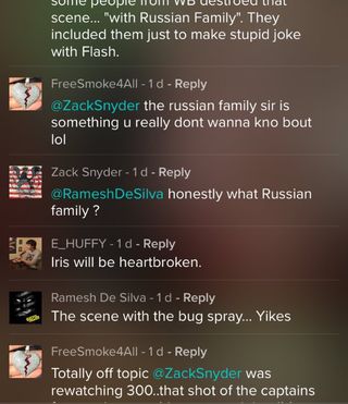 Zack Snyder vero justice league russian family