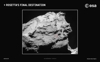 Rosetta Probe's Comet Landing Site