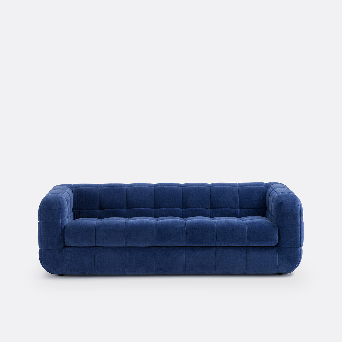 La Redoute Int&amp;eacute;rieurs, Pieta 3-Seater Velvet Sofa in Blue