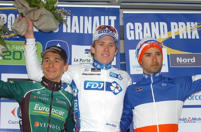 Bryan Coquard, Arnaud Demare and Nacer Bouhanni