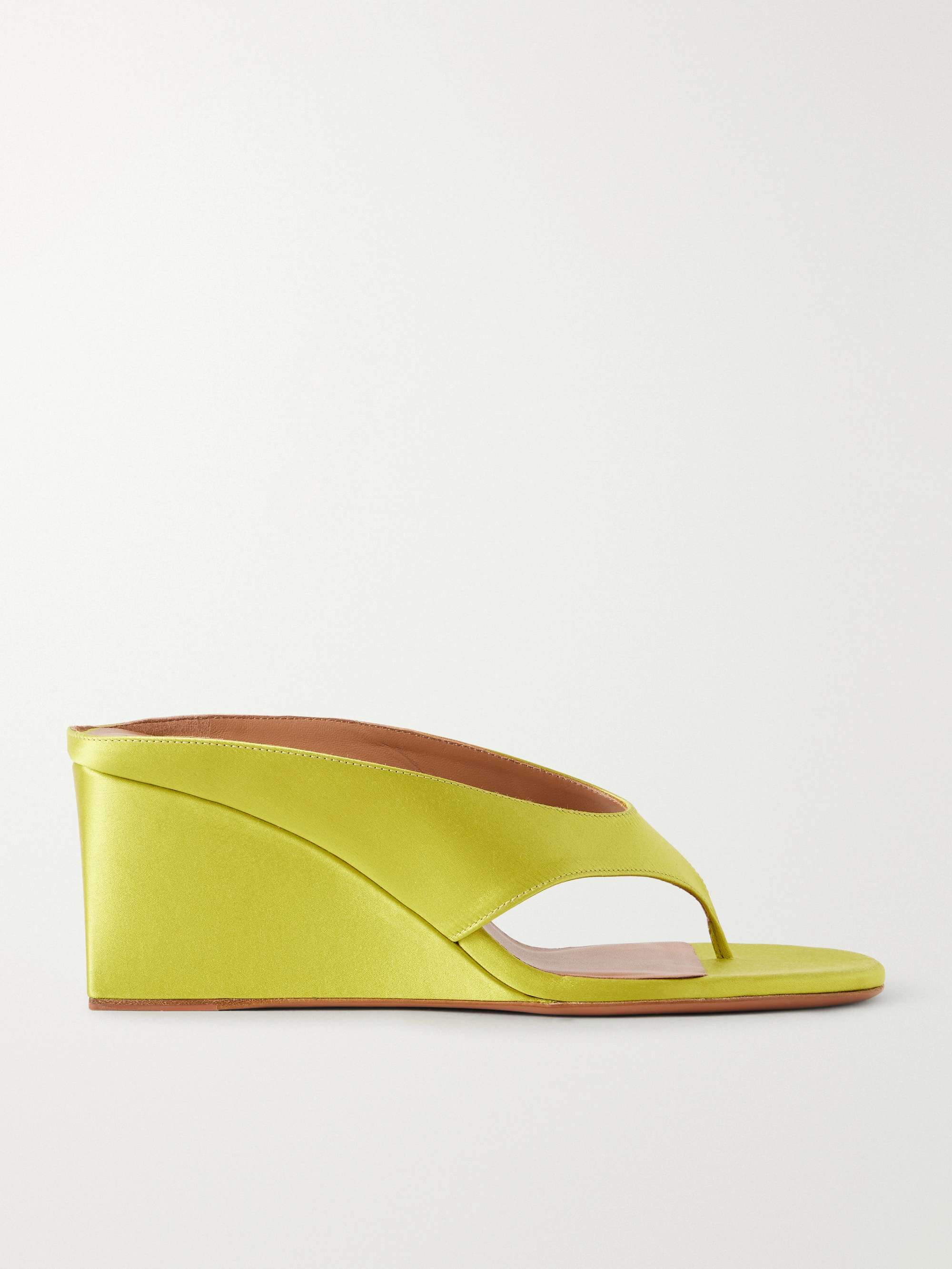 Tong 75 Satin Wedge Sandal