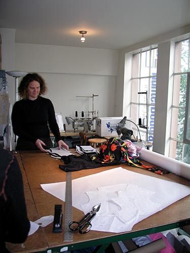 Sheila Moon in her workspace.