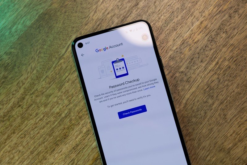 Google Passwords Pixel 5